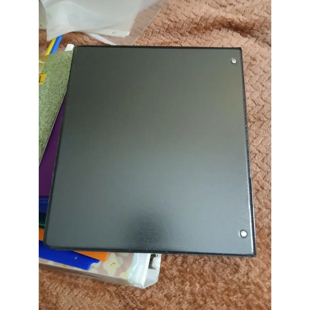 Black 3-Ring Presentation Binder Clear Front Cover Pocket NEW 3 inch